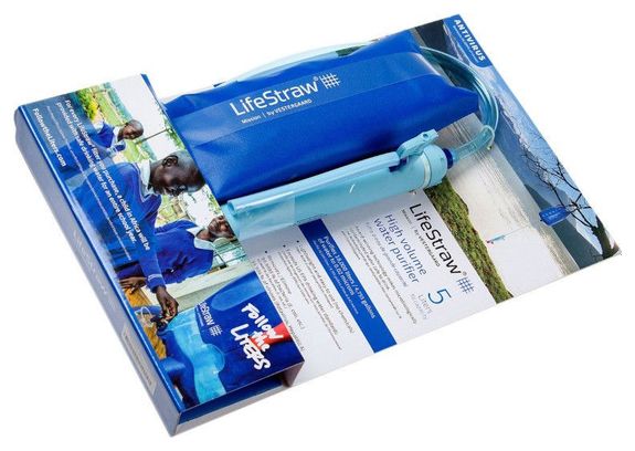 Sac à eau LifeStraw Mission avec filtre à eau-12 litres-Bleu