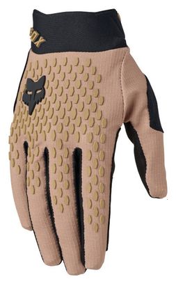Fox Defend Brown Sugar Beige Lange Handschuhe für Damen