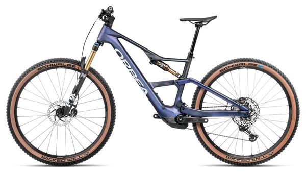 Orbea Rise SL M10 Elektrische Volledig Geveerde MTB Shimano Deore XT/SLX 12S 630 Wh 29'' Tanzanite Blue Carbon Bekijk 2025