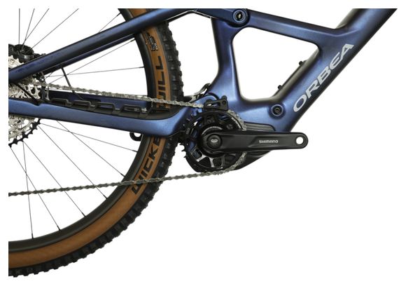Orbea Rise SL M10 Electric Full Suspension MTB Shimano Deore XT/SLX 12S 630 Wh 29'' Tanzanite Blue Carbon View 2025