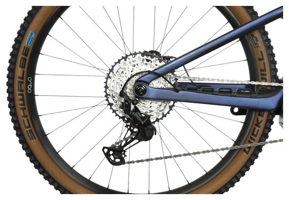 Orbea Rise SL M10 Electric Full Suspension MTB Shimano Deore XT/SLX 12S 630 Wh 29'' Tanzanite Blue Carbon View 2025