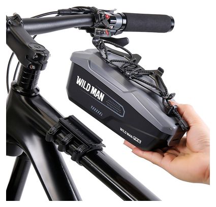 Bolsa de cuadro bici con porta móvil 1 L negra WILD MAN
