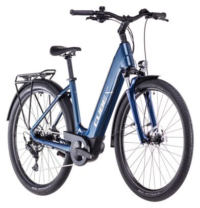 VTC Électrique Cube Touring Hybrid One 500 Easy Entry Shimano Cues 9V 500 Wh 700 mm Bleu Deep Sea 2025