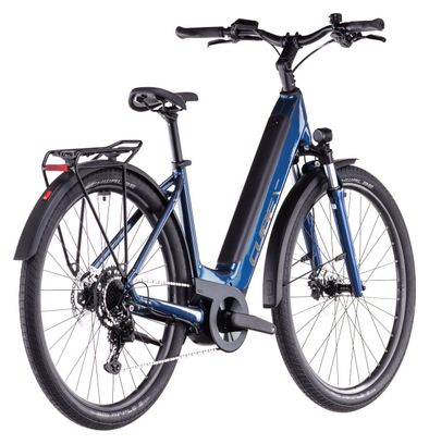 VTC Électrique Cube Touring Hybrid One 500 Easy Entry Shimano Cues 9V 500 Wh 700 mm Bleu Deep Sea 2025
