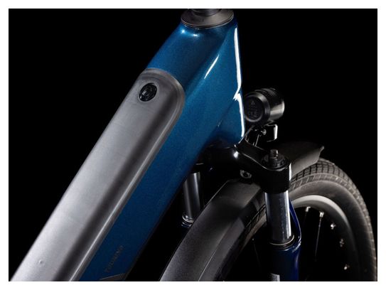 VTC Électrique Cube Touring Hybrid One 500 Easy Entry Shimano Cues 9V 500 Wh 700 mm Bleu Deep Sea 2025