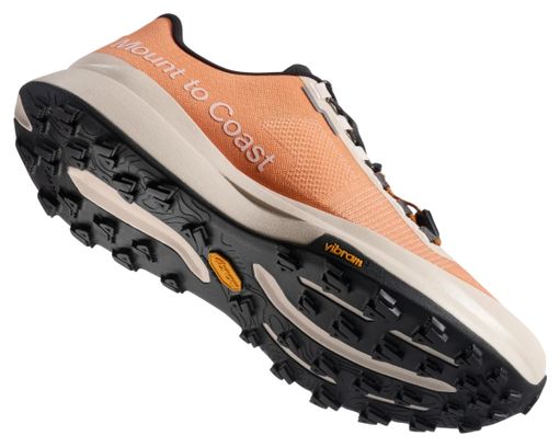 Trail-Laufschuhe „Mount to Coast T1 Clay“ in Koralle/Beige für Herren