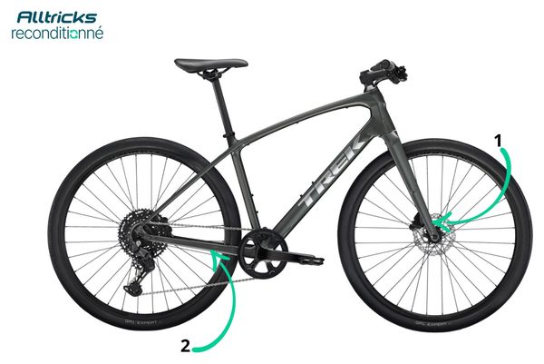 Trek FX Sport Shimano Cues 10V 700 mm Grey Lithium Fitness Bike