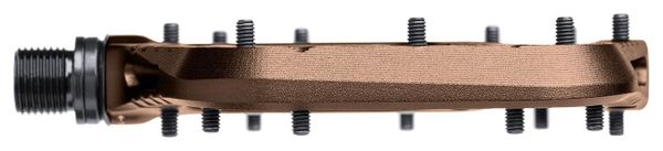 Ein Paar flache Pedale OneUp Wave Bronze