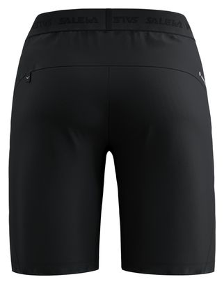 Pantaloncini da trekking Salewa Puez 4 Uomo Nero