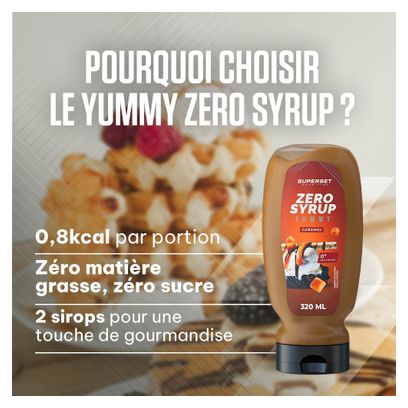 Yummy Zero Syrup (6x320ml) - Superset Nutrition - Caramel - Sirops Zéro Calories