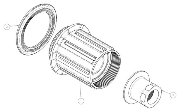 Corpo ruota libera HG Enve per mozzo Innerdrive Pro 