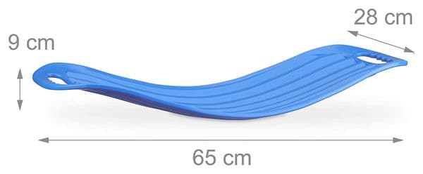 Twist board planche d'équilibre maniable pour entraînement complet du corps planche d'entraînement XL résistante jusqu'à 150 kg bleu