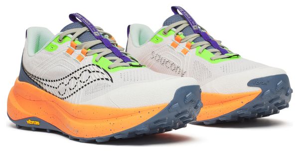 Saucony Xodus Ultra 4 Trail-Schuhe Weiß/Orange Herren