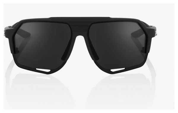 100% Brille - Norvik - Mattschwarz - Graue Peakpolar-Gläser