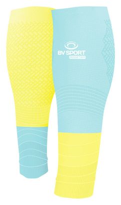BV Sport Elite Evolution Calf Compression Sleeves Blue Yellow