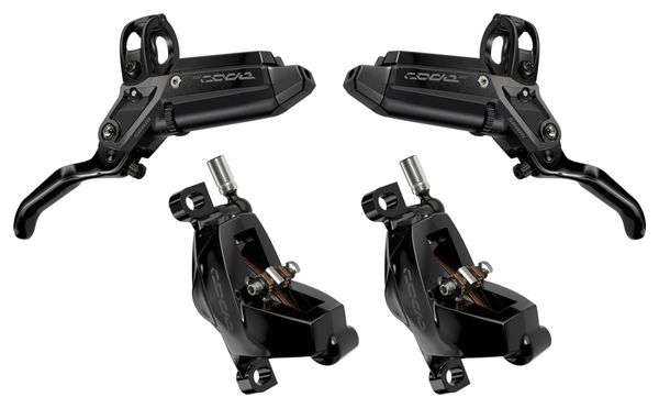 Set di freni a disco Sram Code Silver Stealth (senza rotore) 950 mm / 2000 mm Nero