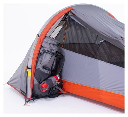 Forclaz Trek 900 Ultraleichtes 2-Personen-Zelt Grau Orange