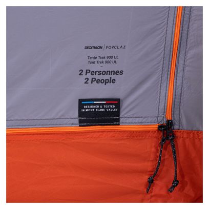 Tienda Forclaz Trek 900 Ultralight 2 Persona Gris Naranja