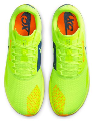 Nike Rival XC 6 Gelb Blau Orange Herren Leichtathletikschuh