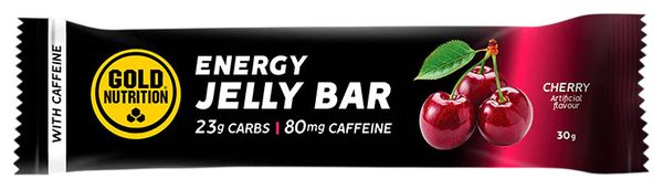 GoldNutrition Jelly Bar with Caffeine and Cherry Flavor, 30 g