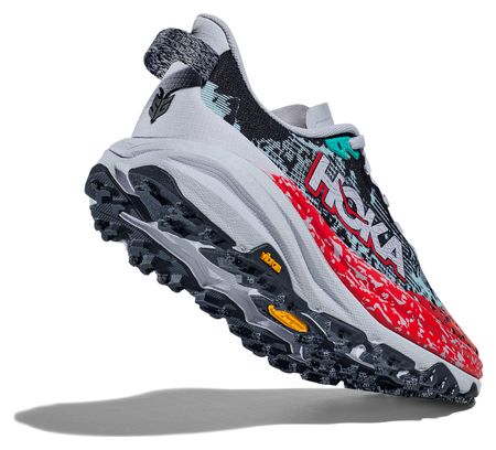 Hoka Speedgoat 6 Damesschoenen Trail Blauw/Rood