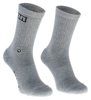 ION Logo MTB Socken Grau