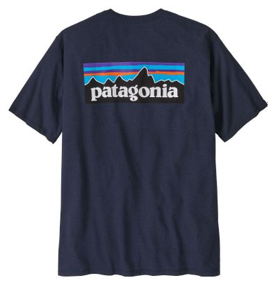 Maglietta a maniche corte Patagonia P-6 Logo Blue Uomo