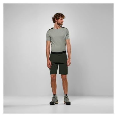 Pantaloncini da trekking Salewa Puez 4 Uomo Verde