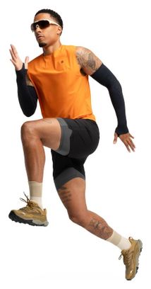 Débardeur trail running homme Randonnée Apex Orange Orange