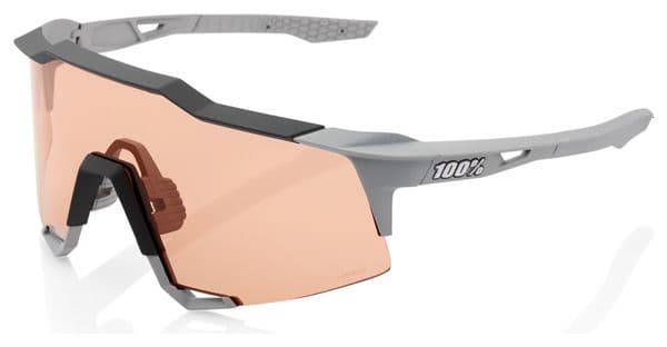 Gafas de sol 100% Speedcraft Soft Tact Gris / Coral Hiper Lentes