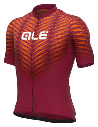 Alé Thorn Burgund Kurzarmtrikot