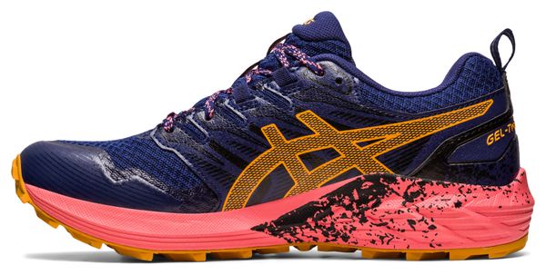 Chaussures de Trail Running Asics Gel Trabuco Terra Bleu Rose Femme