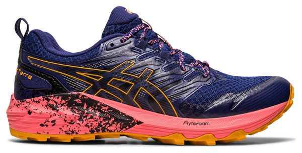 Asics Gel Trabuco Terra Blue Pink Women's Trail Running Shoes