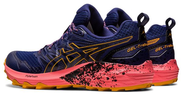 Asics Gel Trabuco Terra Trail Running Schuh Blau Rosa Damen