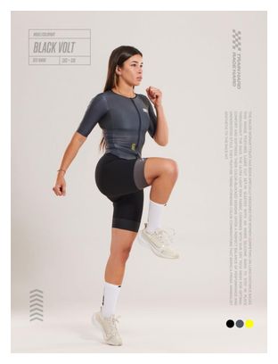 Traje triatlón Z3rod Racer Black Volt para mujer