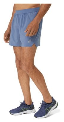 Short 2-en-1 Asics Road 5in Bleu Homme