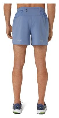 2-in-1 Shorts Asics Road 5in Blau