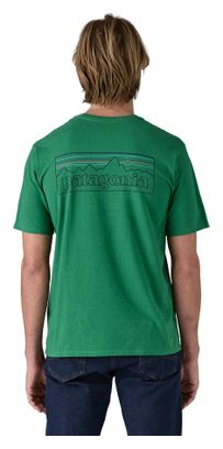 Maglietta a maniche corte Patagonia P-6 Logo Verde Uomo