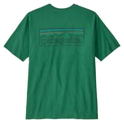 Maglietta a maniche corte Patagonia P-6 Logo Verde Uomo