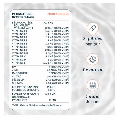 Multivitamines + (60 Gélules) - Nutraclear -  Multivitamines