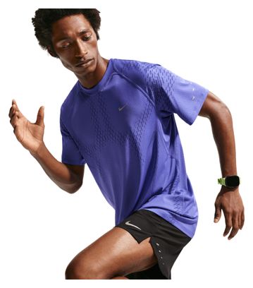 Nike Stride Plus Men's Short-Sleeve Shirt - Blue