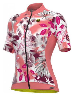 Maillot mangas cortas mujer Alé Garden blanco