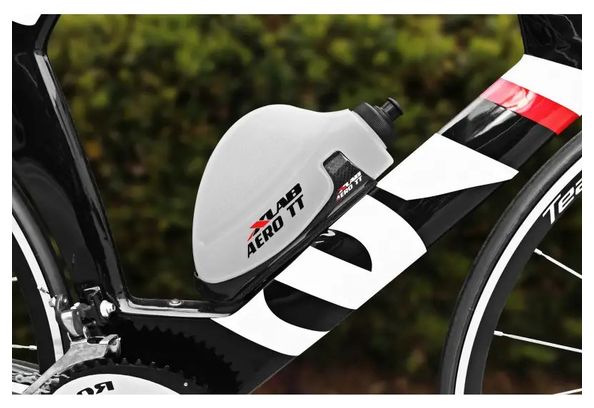 Porte-Bidon XLAB Aero TT Carbone + Bidon XLAB Aero TT Transparent