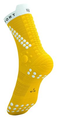 Chaussettes Compressport Pro Racing V4.0 Trail Jaune/Blanc