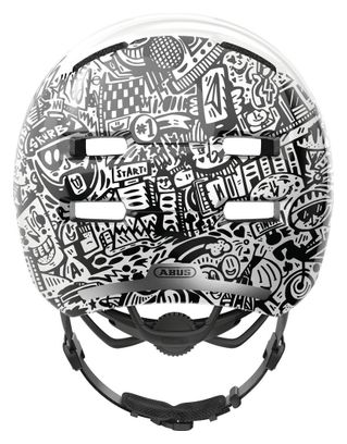 Casque Bol Abus Skurb Ace Silver / Blanc