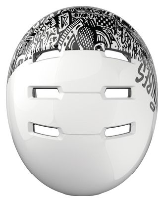 Casque Bol Abus Skurb Ace Silver / Blanc