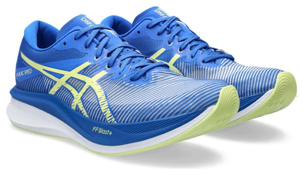 Chaussures de Running Asics Magic Speed 3 Bleu Jaune Homme