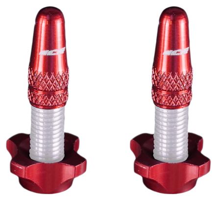 Ice Aluminum Cap Kit (x2) and Nuts (x2) Airflow Red
