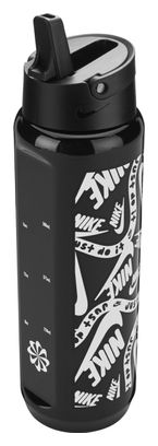 Nike TR Recharge Straw 700ml Black water bottle