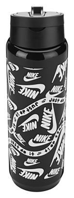 Nike TR Recharge Straw 700ml Black Bottle